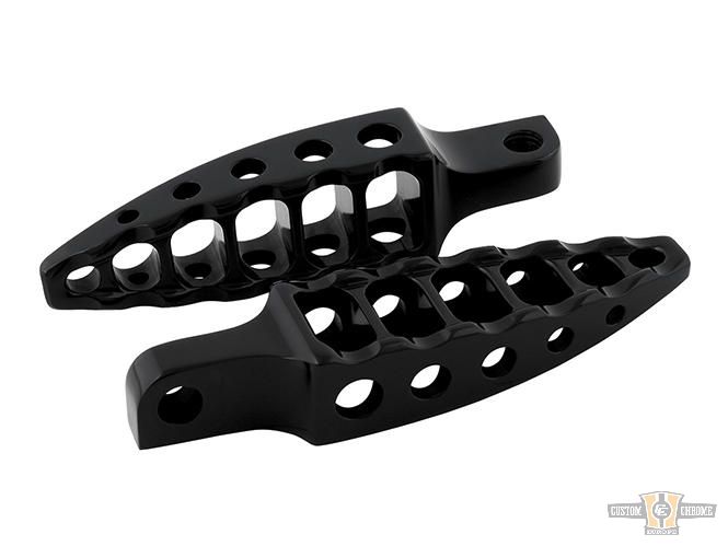 Moto Foot Pegs Black For Harley-Davidson