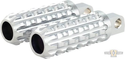 Traction Foot Pegs Chrome For Harley-Davidson