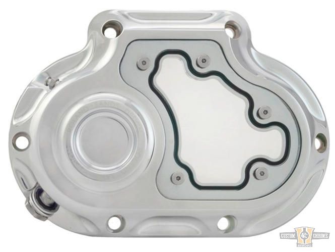 Clarity Transmission Side Cover with Hydraulic Clutch Chrome For Harley-Davidson