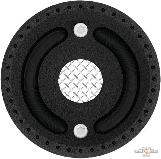 Tracker Front Pulley Guard Black Ops For Harley-Davidson
