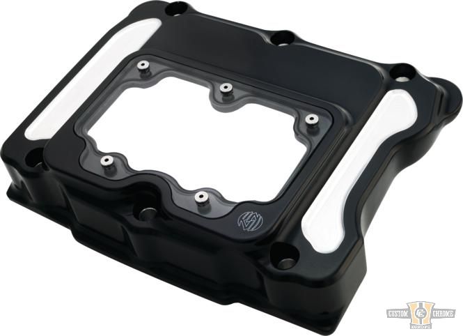 Clarity Rocker Box Cover Contrast Cut For Harley-Davidson