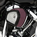 Big Sucker M8 FLT Air Cleaner with Factory Cover Aluminium Raw For Harley-Davidson