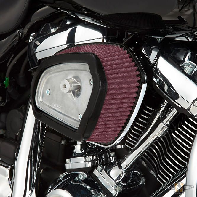 Big Sucker M8 FLT Air Cleaner with Factory Cover Chrome For Harley-Davidson