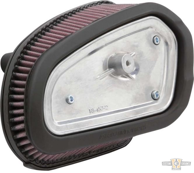 Big Sucker M8 FLT Air Cleaner with Factory Cover Black For Harley-Davidson