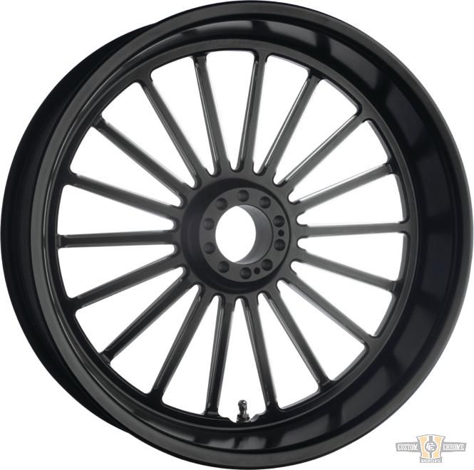 Nitro 18 Wheel Black 23" 3,50" ABS Dual Flange Front For Harley-Davidson