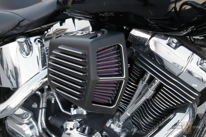 RK Series Street Metal The Shaker High Flow Air Intake Black Powder Coated For Harley-Davidson