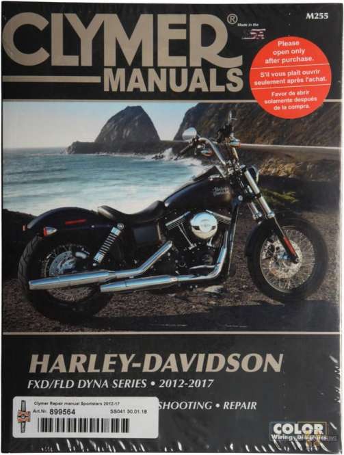 Dyna Series 12-17 Repair Manuals For Harley-Davidson