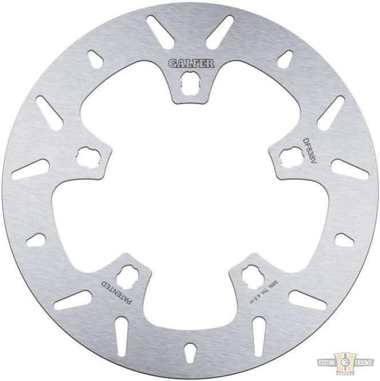 Disc Round DF V Brake Rotor Stainless Steel 11,8" Front For Harley-Davidson