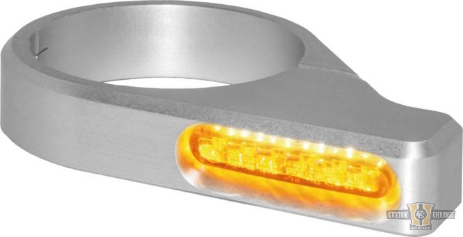 ZC-Line Classic LED Turn Signal Silver Anodized Clear LED For Harley-Davidson