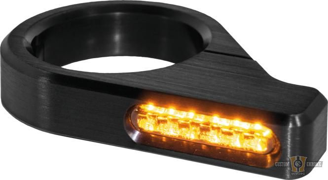 ZC-Line Classic LED Turn Signal Black Anodized Smoke LED For Harley-Davidson