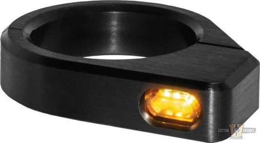 ZC-Line Micro LED Turn Signal Black Anodized Smoke LED For Harley-Davidson