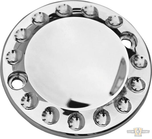 Drilled Point Cover Aluminium Polished For Harley-Davidson