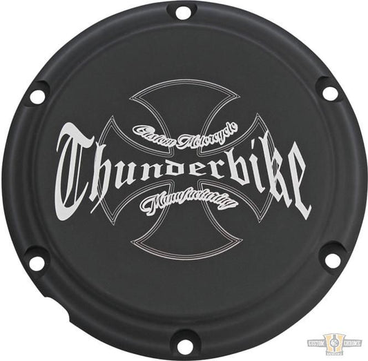 "Thunderbike" Clutch Cover Bi-Color Anodized For Harley-Davidson