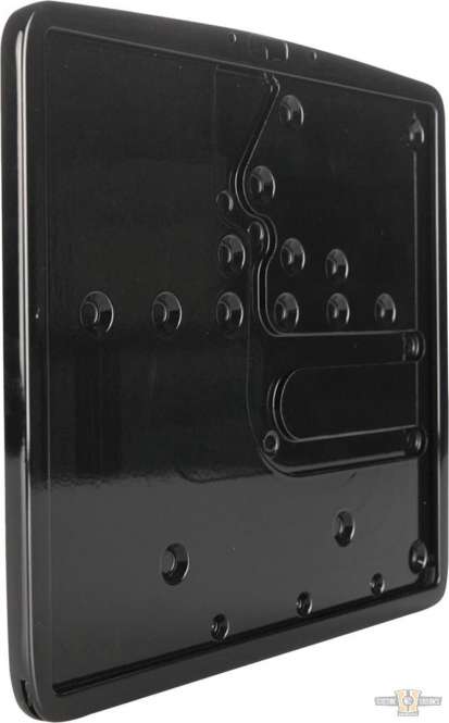 Inside License Plate Base Plate Black For Harley-Davidson