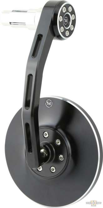 Conero Bar End Mirror Black, Anodized For Harley-Davidson