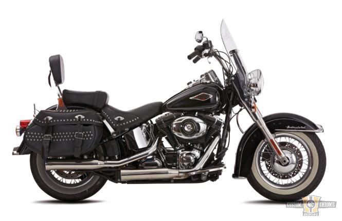 Double Groove Slip-On Muffler For Harley-Davidson