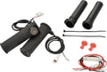 3-Level Heated Grips Black 1" Cable operated Throttle By Wire For Harley-Davidson