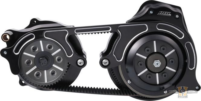 Miwaukee Eight Touring 2" Open Belt Drive Kit Black For Harley-Davidson