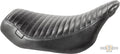 Streaker Pleated Stitch Seat Black Vinyl For Harley-Davidson