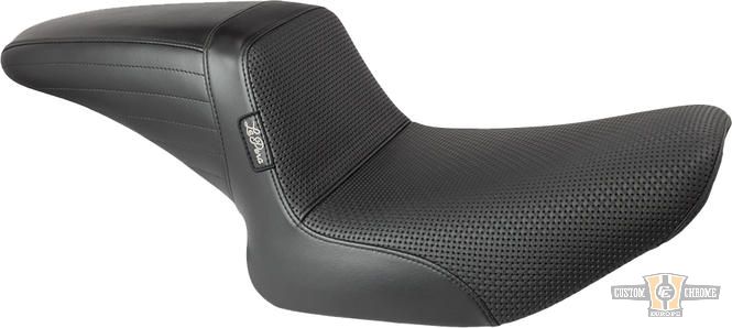 Basket Wave Seat Black Vinyl For Harley-Davidson