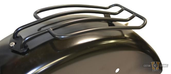 7" Solo Luggage Rack Black For Harley-Davidson