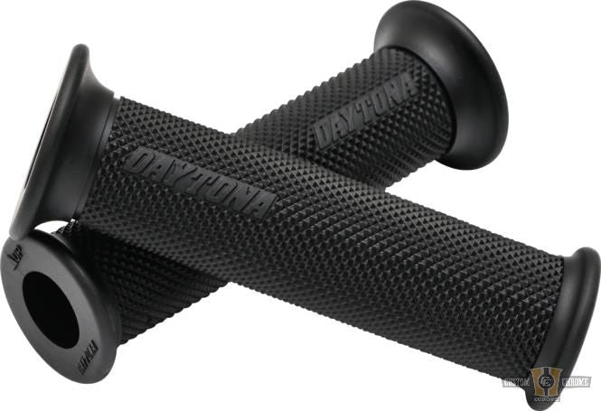 D'Grip Grips Black 7/8" Cable operated Throttle By Wire For Harley-Davidson