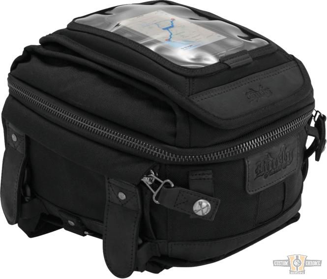 Voyager Tank- & Tail Bag Black For Harley-Davidson