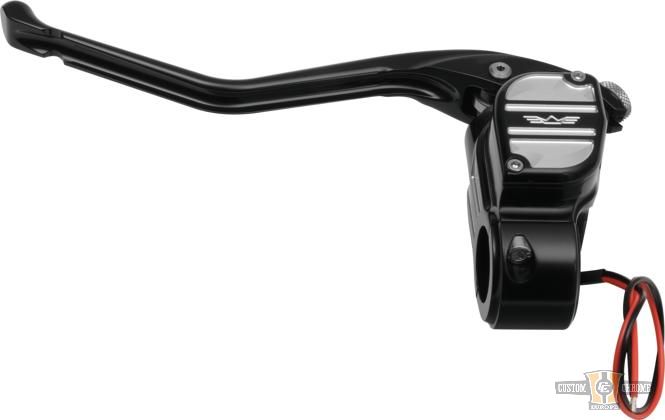 RR90 Clutch Master Cylinder Kit Black Contrast Metal For Harley-Davidson