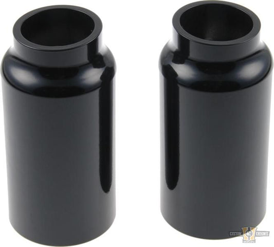 Lower Fork Cover Black Gloss Powder Coated For Harley-Davidson