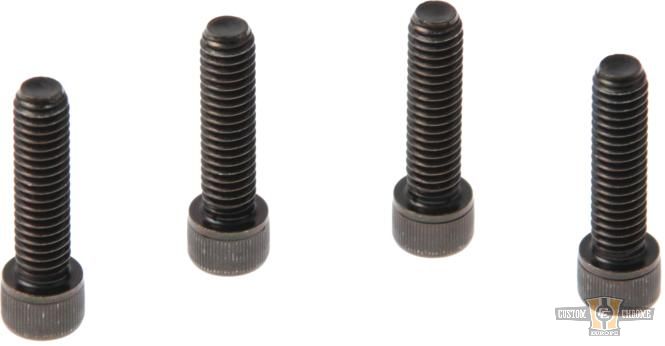Handlebar Top Clamp Screws Black For Harley-Davidson