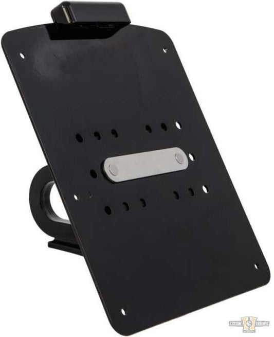 Short License Plate Side Mount Kit Black Gloss For Harley-Davidson