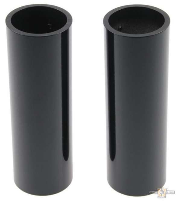 Upper Fork Cover Black Gloss Powder Coated For Harley-Davidson