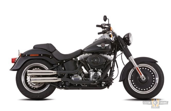 Double Groove Slip-On Muffler For Harley-Davidson