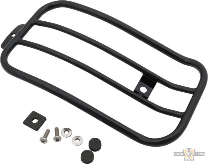 7" Solo Luggage Rack Black For Harley-Davidson