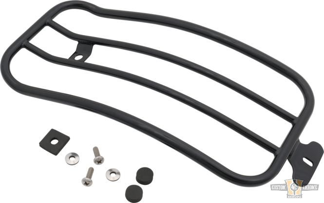 7" Solo Luggage Rack Black For Harley-Davidson