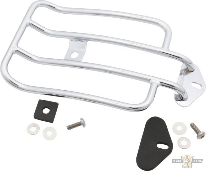 6" Solo Luggage Rack Chrome For Harley-Davidson