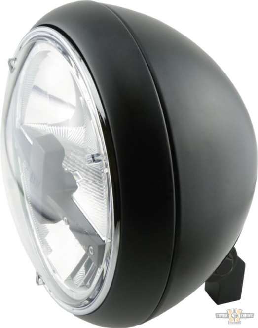 Yuma 2 Type 3 7" Headlight Black LED For Harley-Davidson
