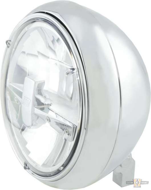 Yuma 2 Type 3 7" Headlight Chrome LED For Harley-Davidson