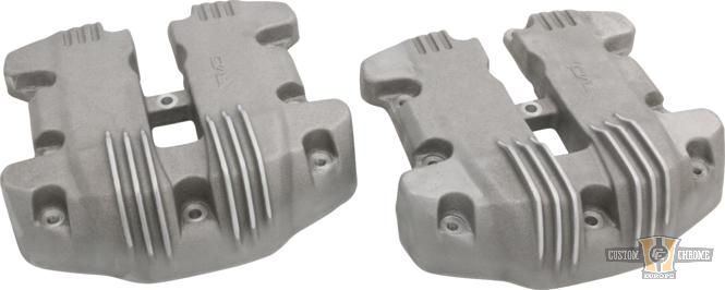 Ribbed Rocker Box Cover Semi Polished For Harley-Davidson