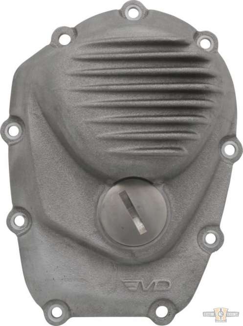 Ribbed Cam Cover Raw For Harley-Davidson