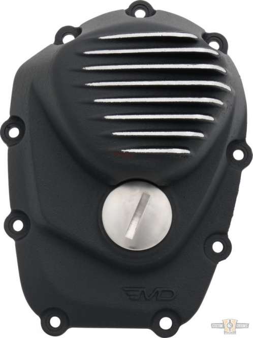 Ribbed Cam Cover Black Cut For Harley-Davidson