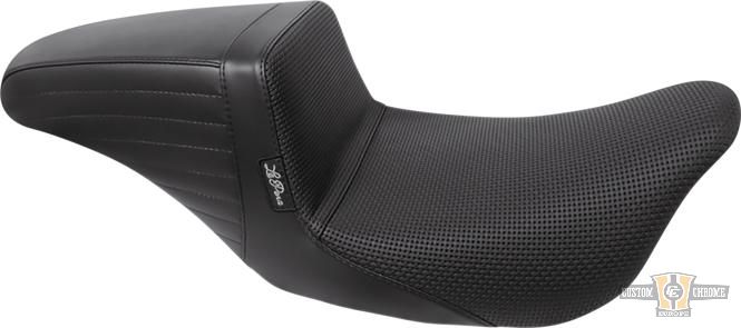 Basket Wave Seat Black Vinyl For Harley-Davidson