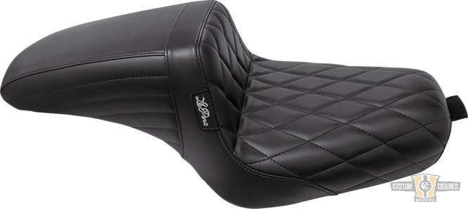 Diamond Seat Black Vinyl For Harley-Davidson