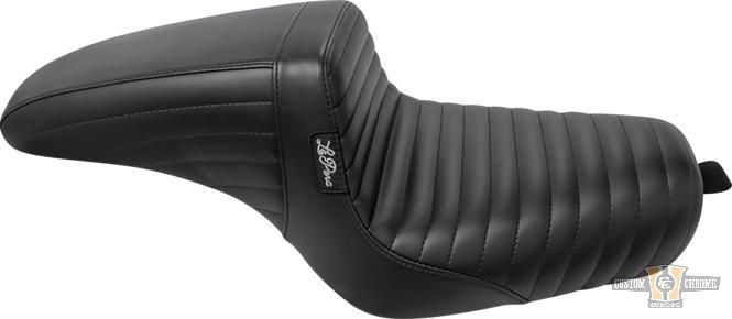 Kickflip Pleated Seat Black Vinyl For Harley-Davidson