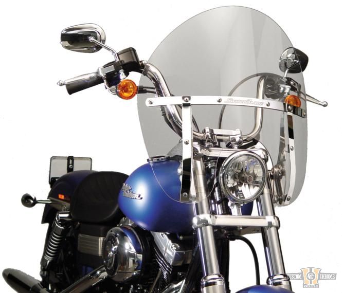 Switchblade Chopped Quick Release Windshield Clear For Harley-Davidson