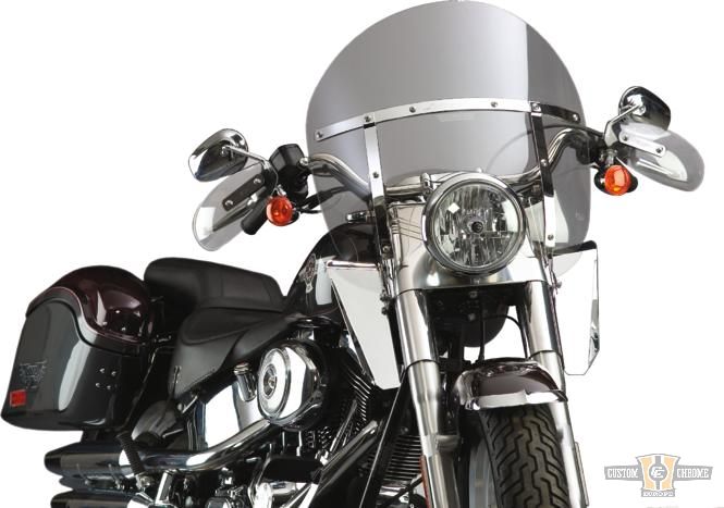 Switchblade Chopped Quick Release Windshield Light Smoke For Harley-Davidson