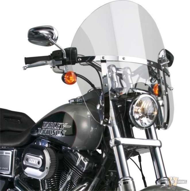 Switchblade Chopped Quick Release Windshield Clear For Harley-Davidson