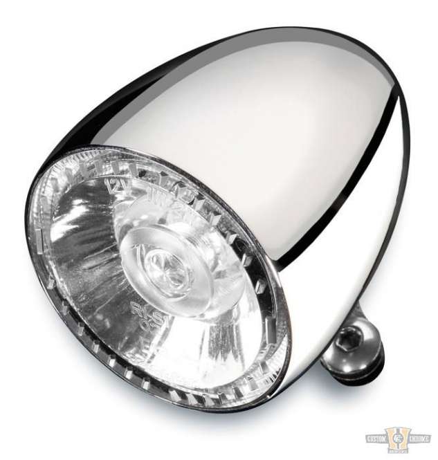 Bullet 1000 RB LED Taillight Chrome Chrome LED For Harley-Davidson