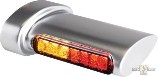 Winglet 3in1 LED Turn Signals/Taillight/Brake Light Chrome Satin Smoke LED For Harley-Davidson