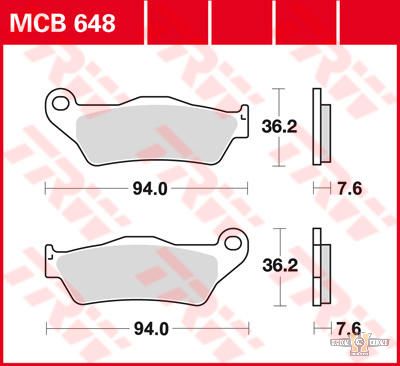 Organic Replacement Brake Pads For Harley-Davidson